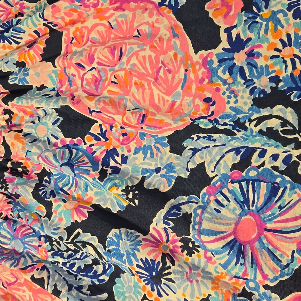New Lilly Pulitzer Long Sleeve Swing Dress Navy Turtle Amazement S - Picture 5 of 6